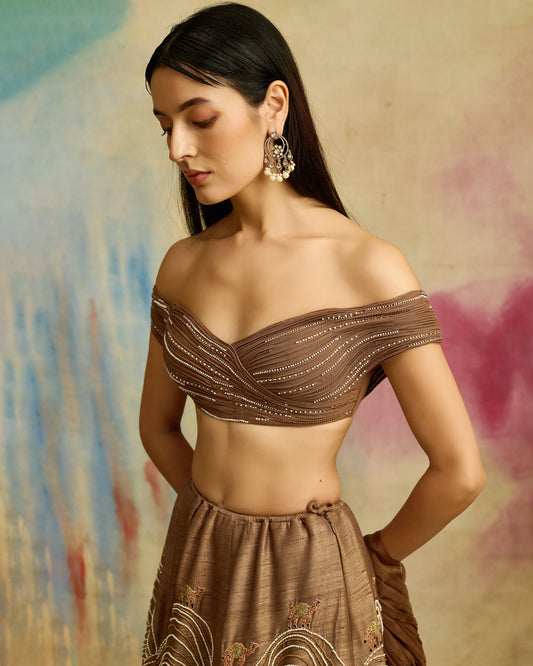 Dunes of Gold Lehenga