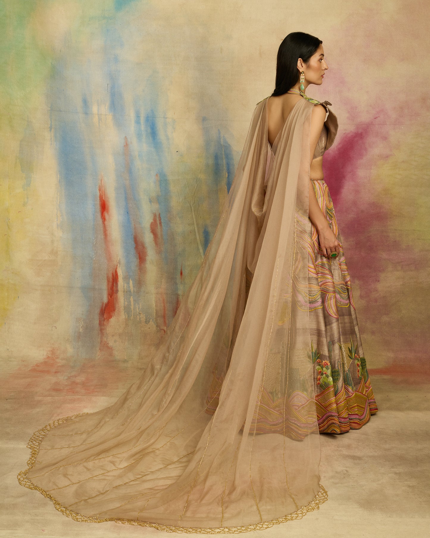 Desert Echo Lehenga