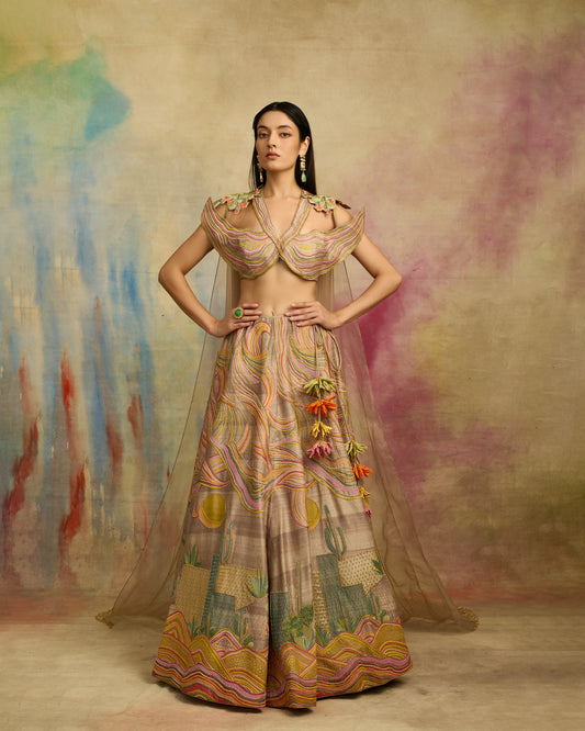 Desert Echo Lehenga