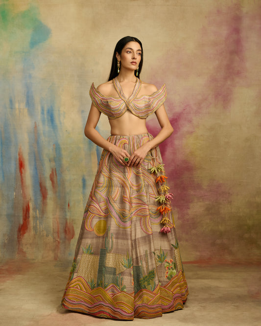 Desert Echo Lehenga