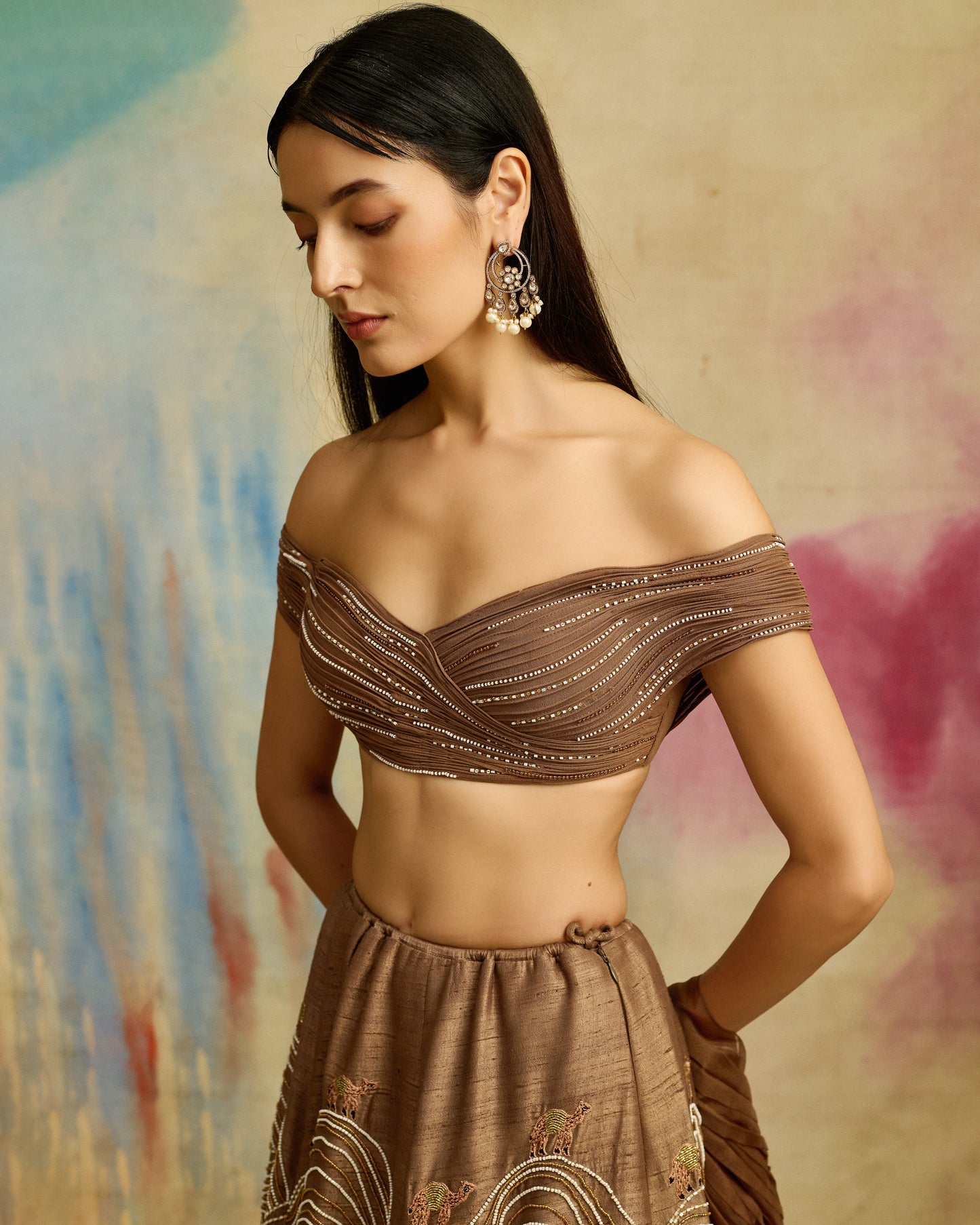 Dunes of Gold Lehenga
