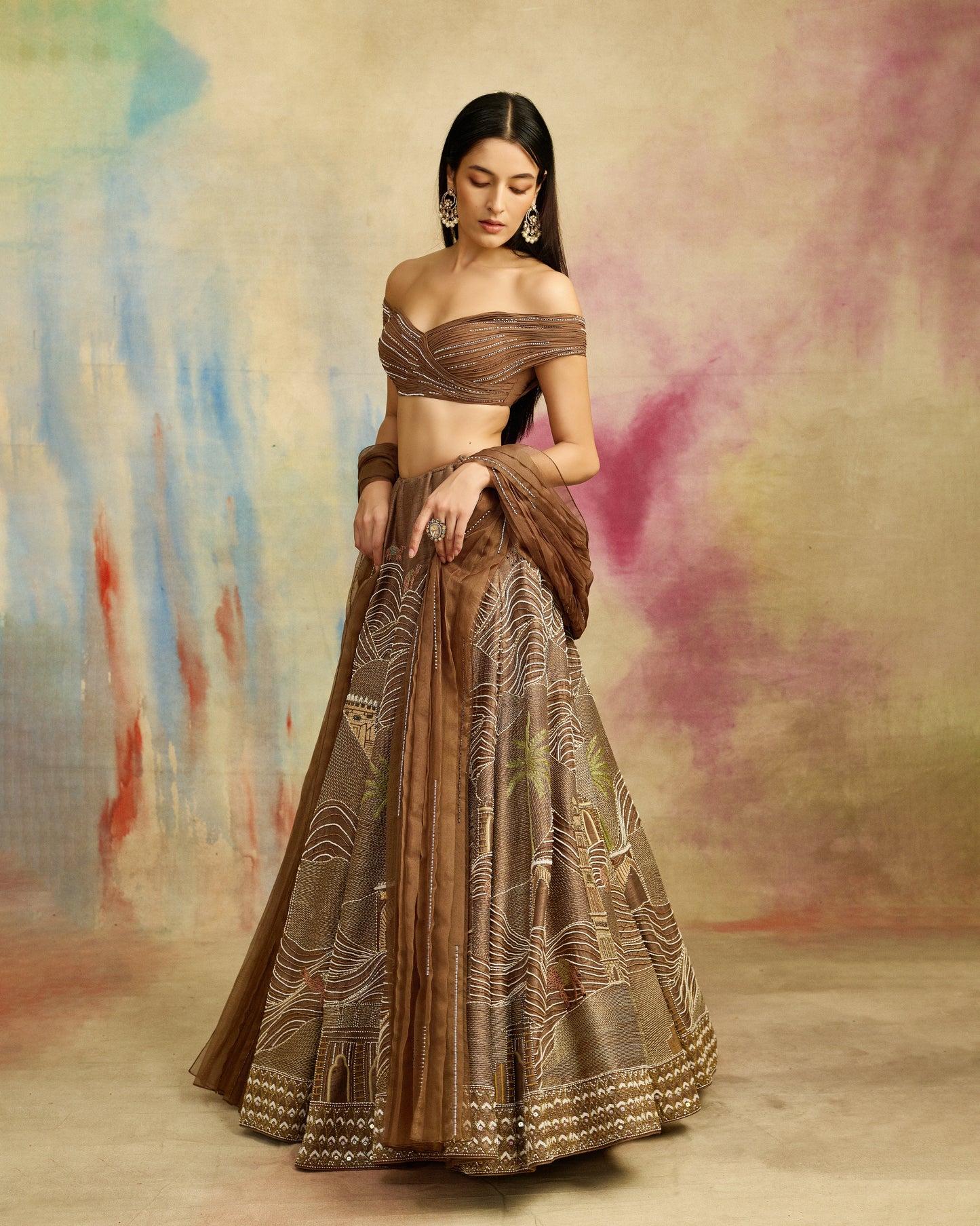 Dunes of Gold Lehenga