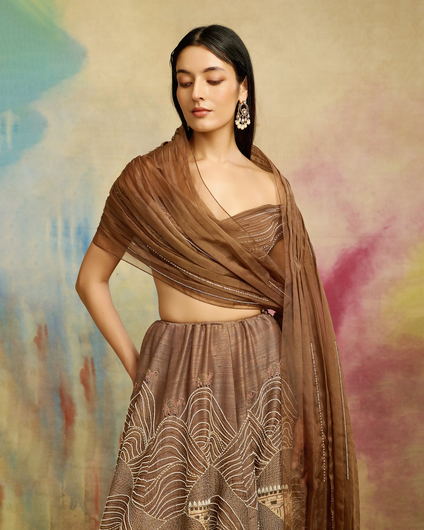 Dunes of Gold Lehenga