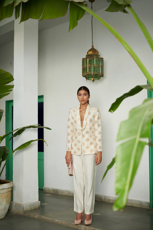 Ivory Bamboo Tailored Suit