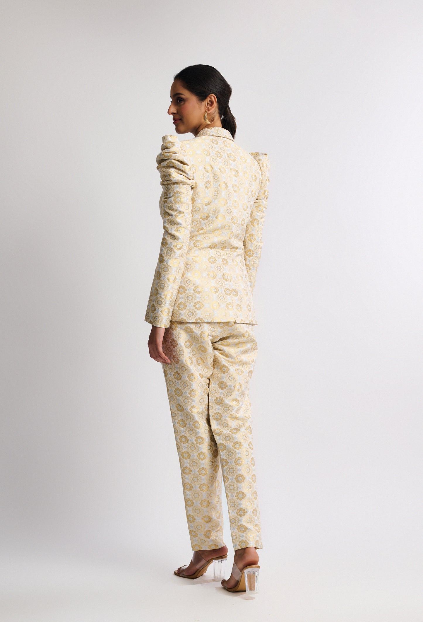 Ivory Heritage Brocade Suit