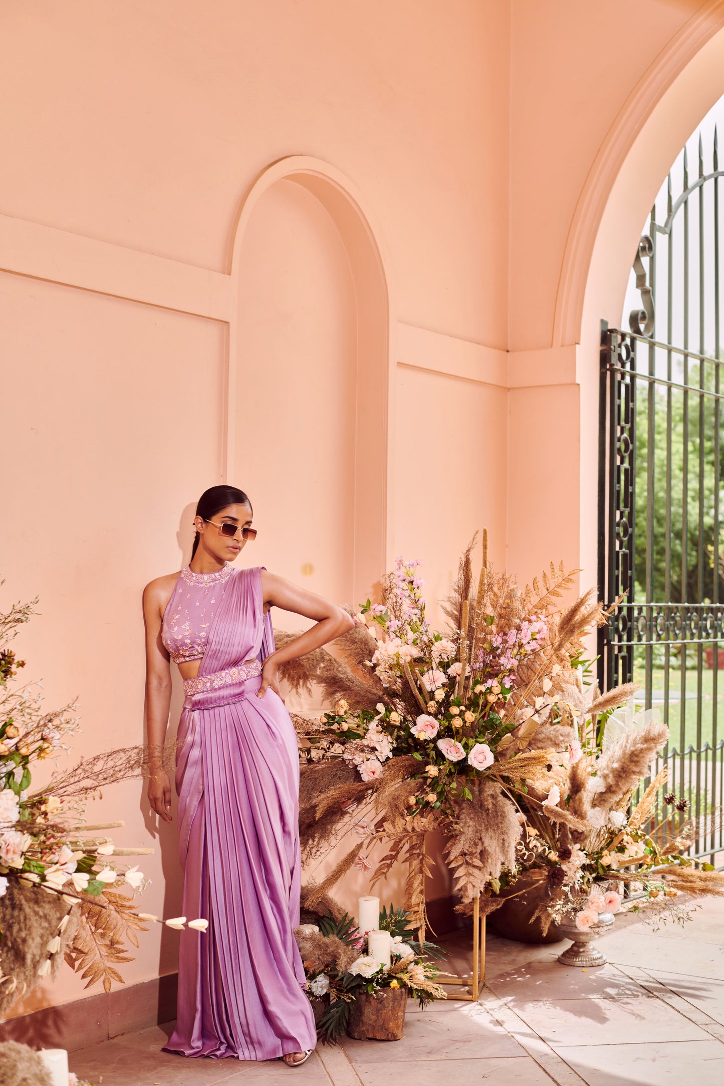 Lilac Dream Drape Saree