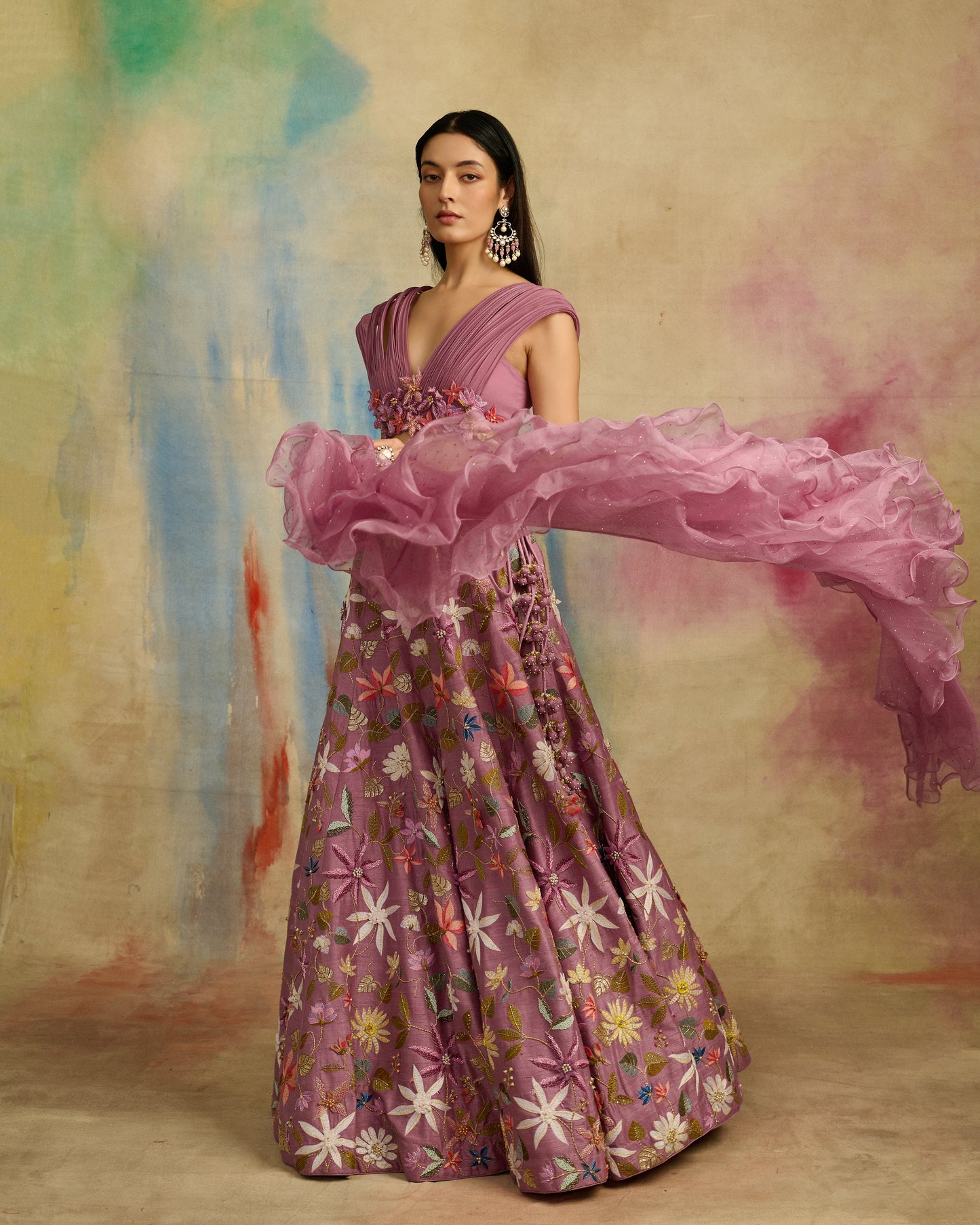 Mystic Bloomscape Lehenga