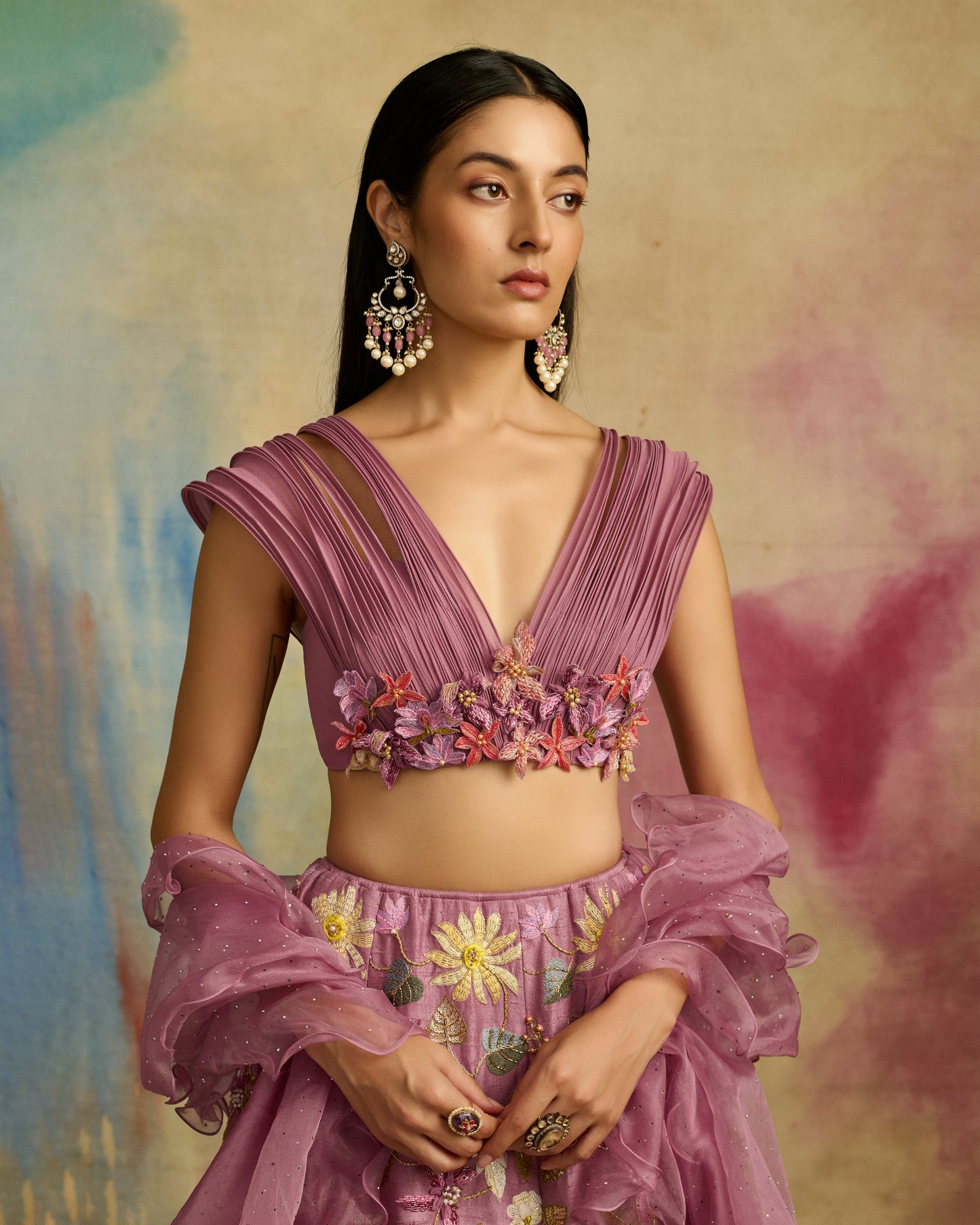 Mystic Bloomscape Lehenga