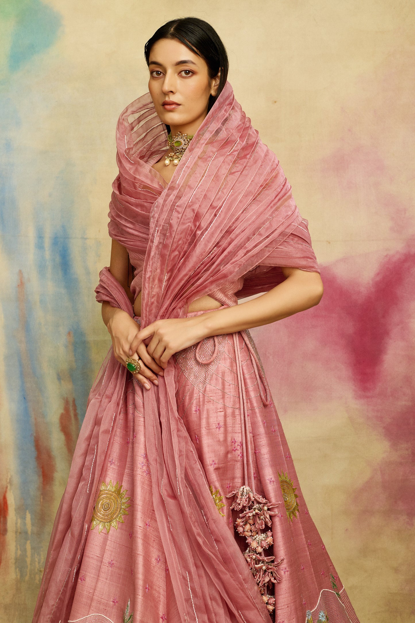 Pink Mirage Lehenga