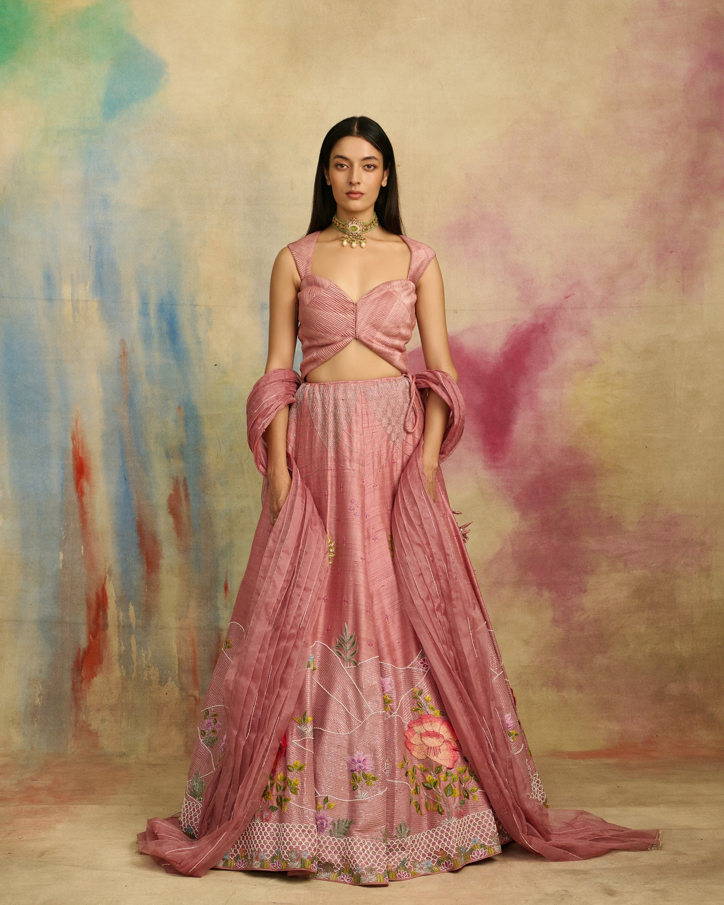 Pink Mirage Lehenga