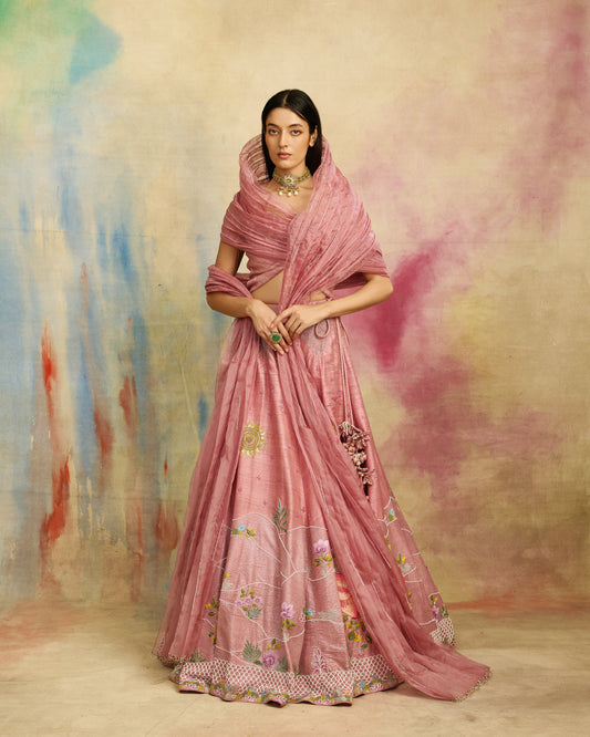 Pink Mirage Lehenga