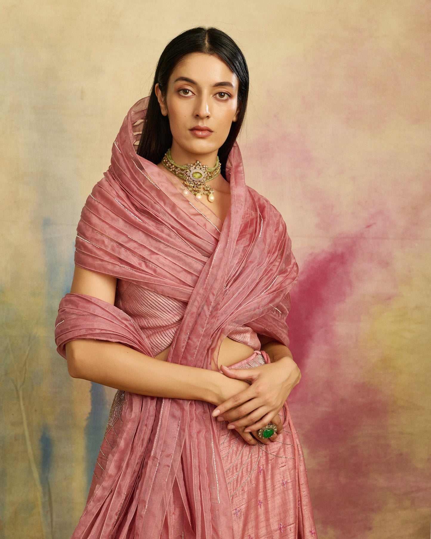 Pink Mirage Lehenga
