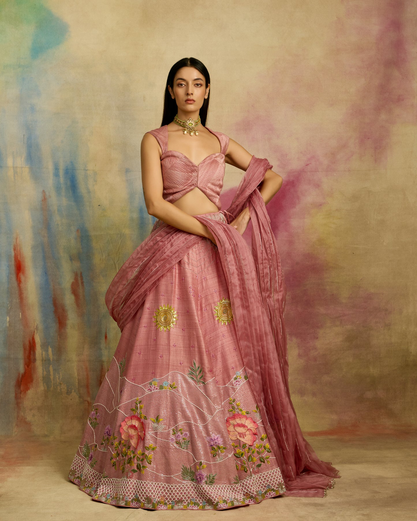 Pink Mirage Lehenga