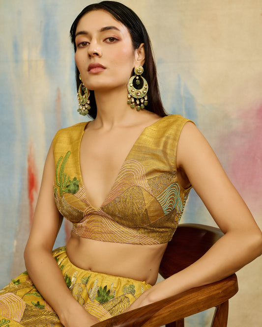 Sunlit Dunes Lehenga