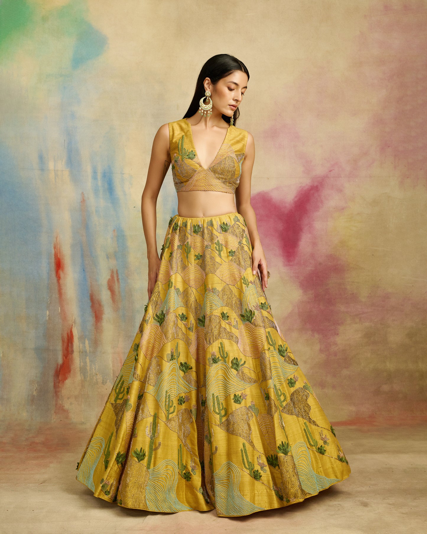 Sunlit Dunes Lehenga