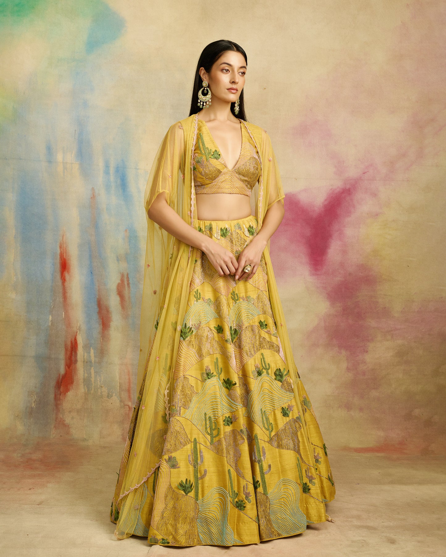 Sunlit Dunes Lehenga