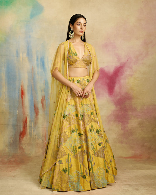 Sunlit Dunes Lehenga