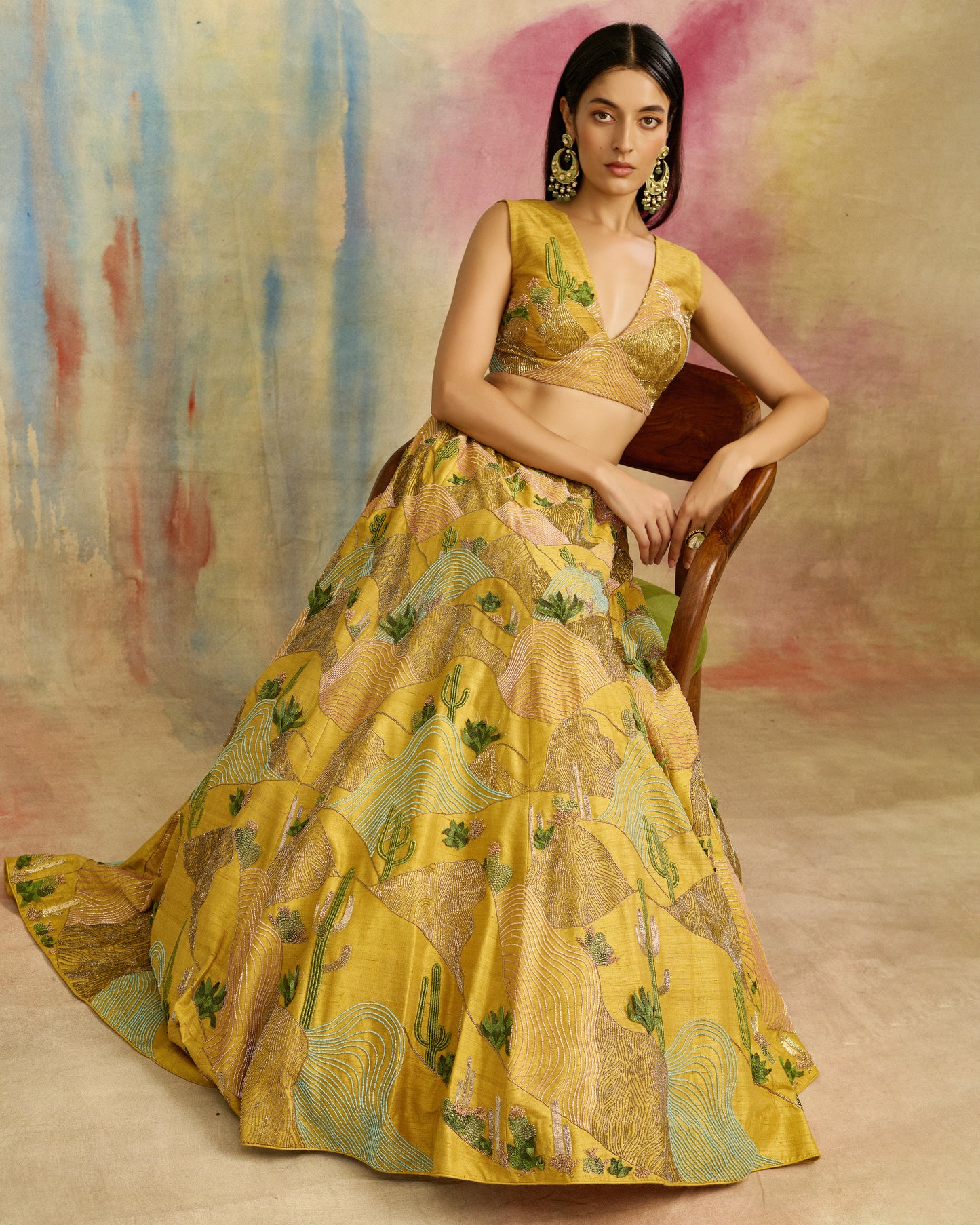 Sunlit Dunes Lehenga