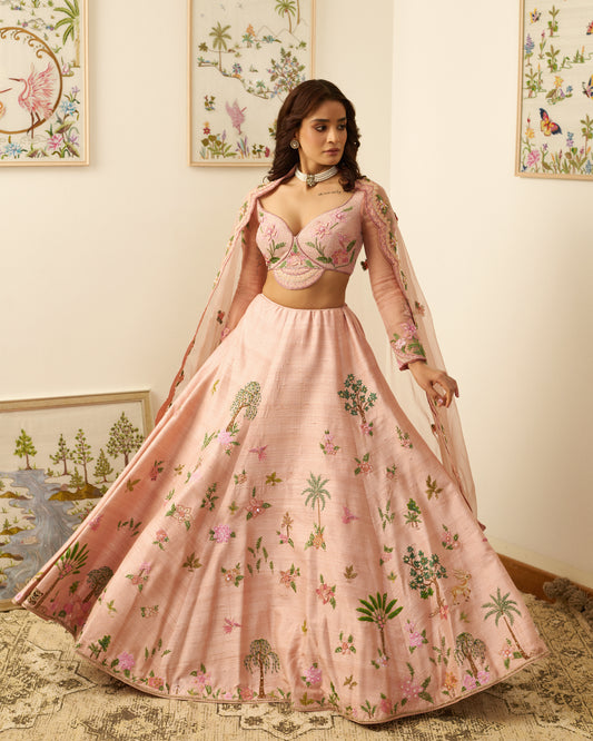 Wild Garden Lehenga