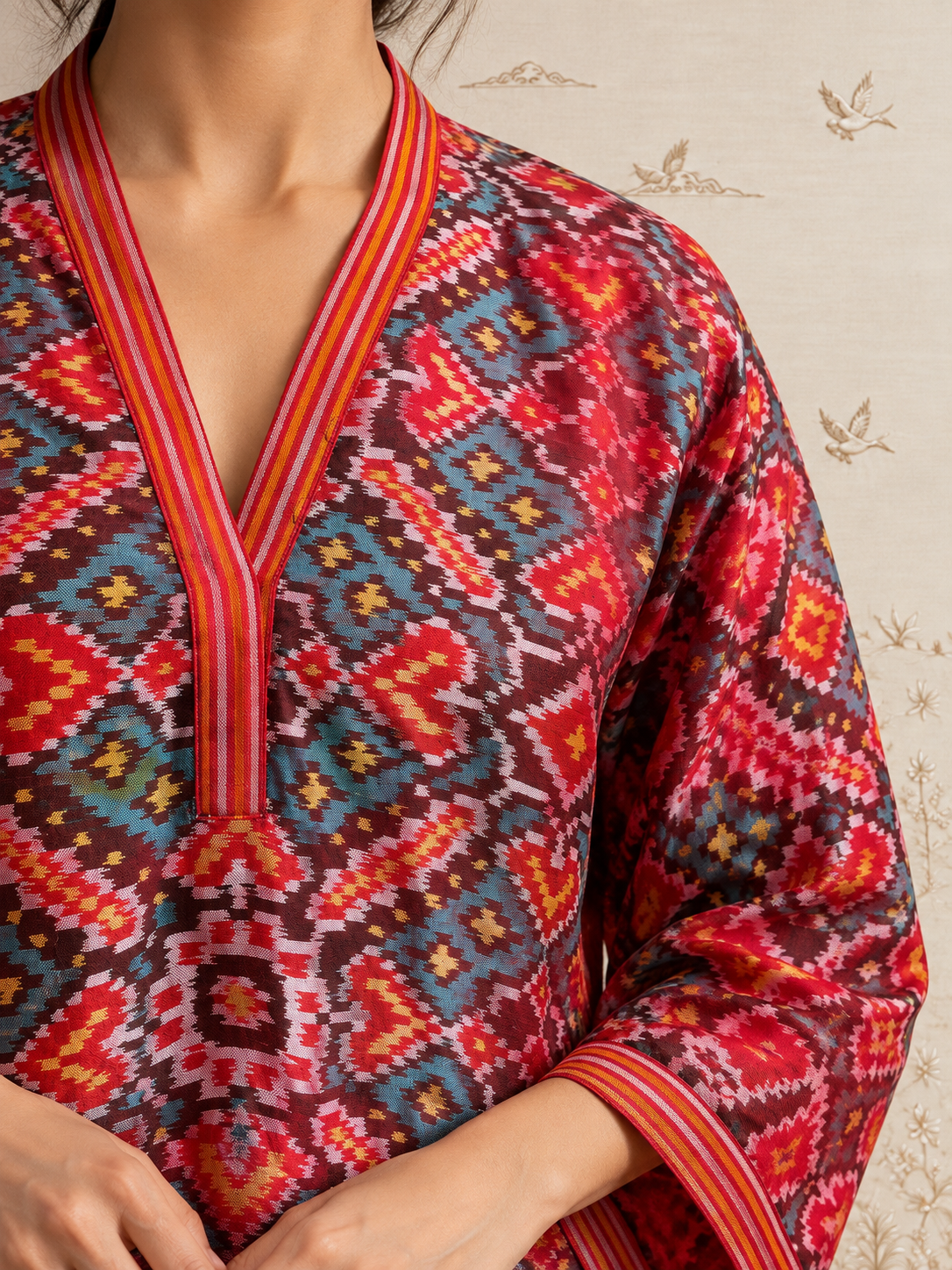 Neelambar Ikat Co-ord Set