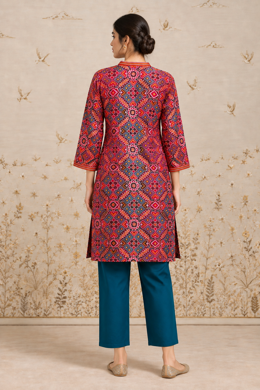 Neelambar Ikat Co-ord Set