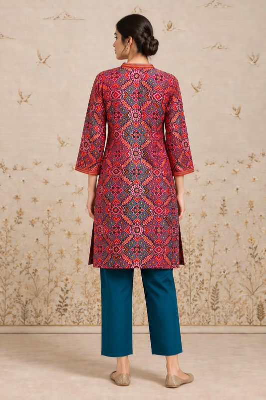 Neelambar Ikat Co-ord Set